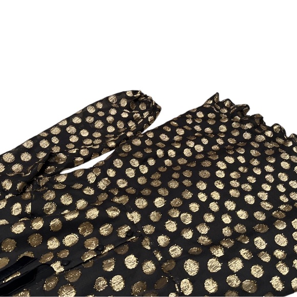 For Love And Lemons - Lottie Bell Sleeve Dress in Gold Dot - Picture 8 of 8